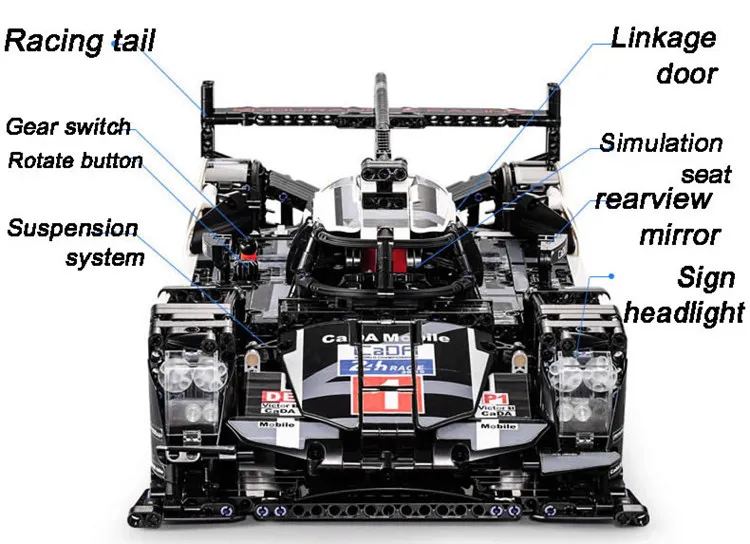 CADA C61016 20086 23009 23010 13073 RC гоночный автомобиль Technic MOC-22970 20087 20001 FIT строительный блок кирпичи детские игрушки Рождество