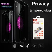 200 шт Высокое качество 9 H 2.5D 0,3 мм защита экрана против шпиона из закаленного стекла для iphone6 plus 5,5 дюймов