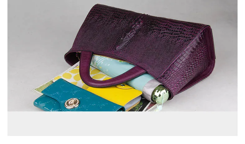 LUOFEIHUA новая трендовая модная крокодиловая сумка Европейская и американская модная кожаная сумка через плечо