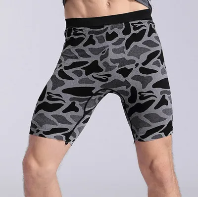 Zerobodys для мужчин s для похудения формирователь тела леопардовые штаны для похудения короткий формирователь тела колготки мужская одежда - Цвет: Черный