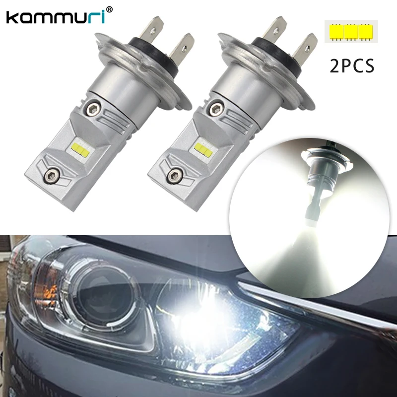 H7 LED Bulbs For Hyundai Genesis Sonata Veloster Accent on High Beam