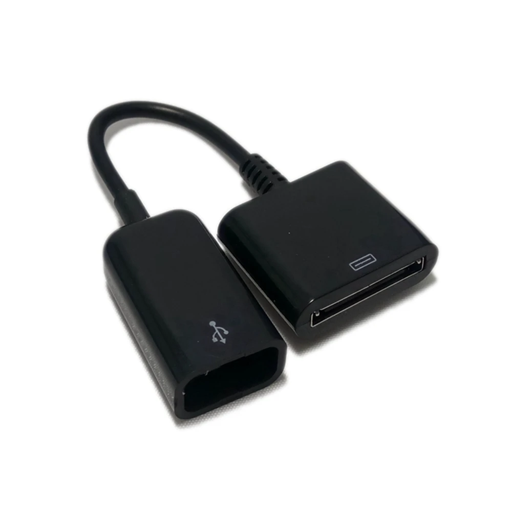 Адаптер для синхронизации данных и зарядки 30Pin мама USB iPhone 4 4S черный/белый|usb female|to
