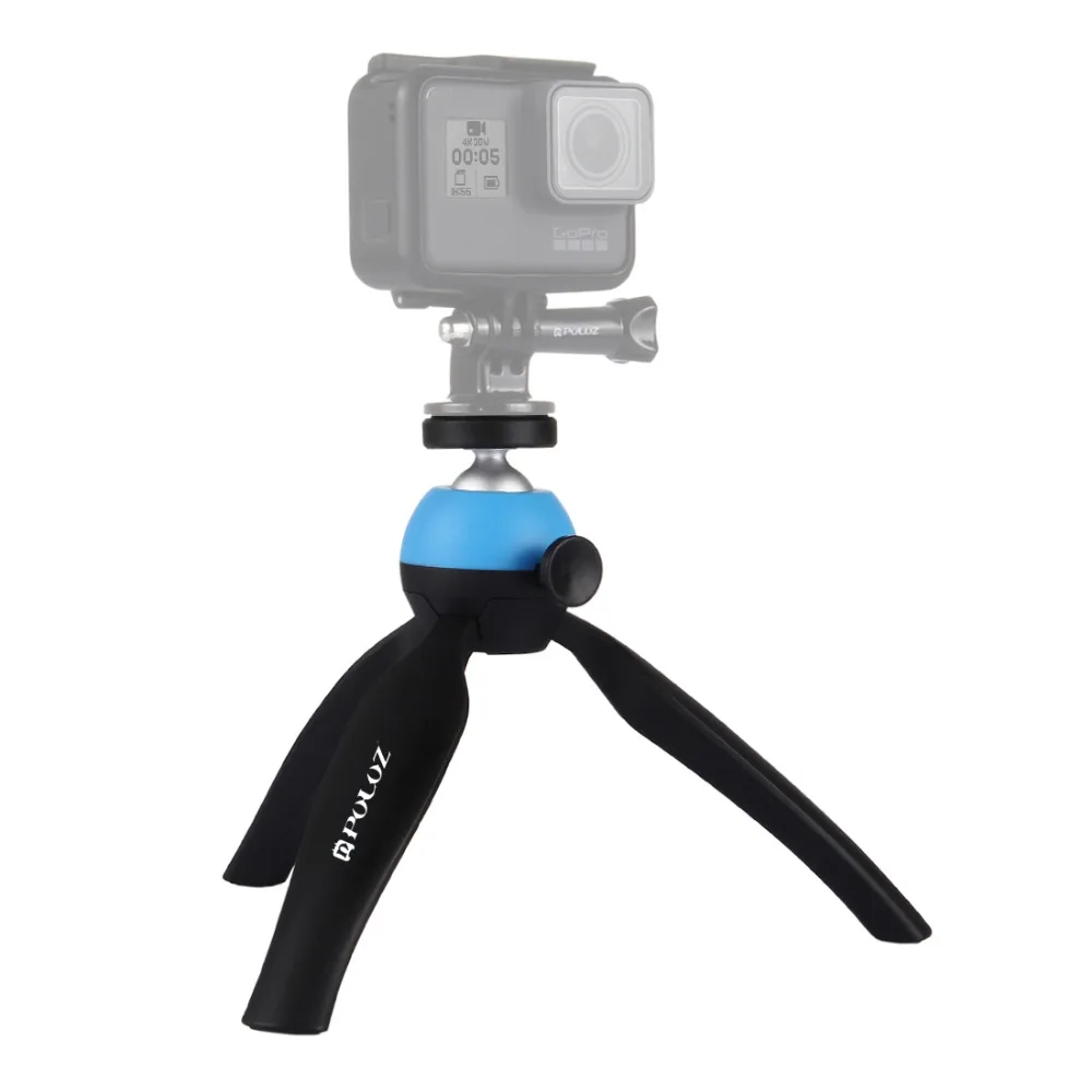 PULUZ карман мини-штатив для смартфонов для GoPro Go pro hero 6 5 4 сеанса 3 + для цифровых зеркальных камер для Xiaomi yi синий