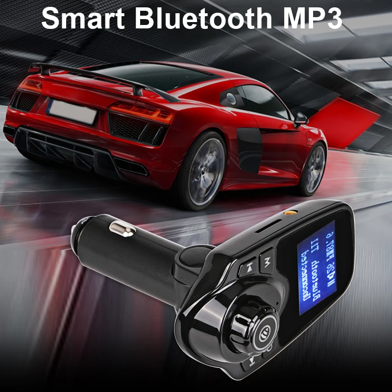 Auto Car Mp3 Music Player Bluetooth Fm Transmitter Wireless Hands free