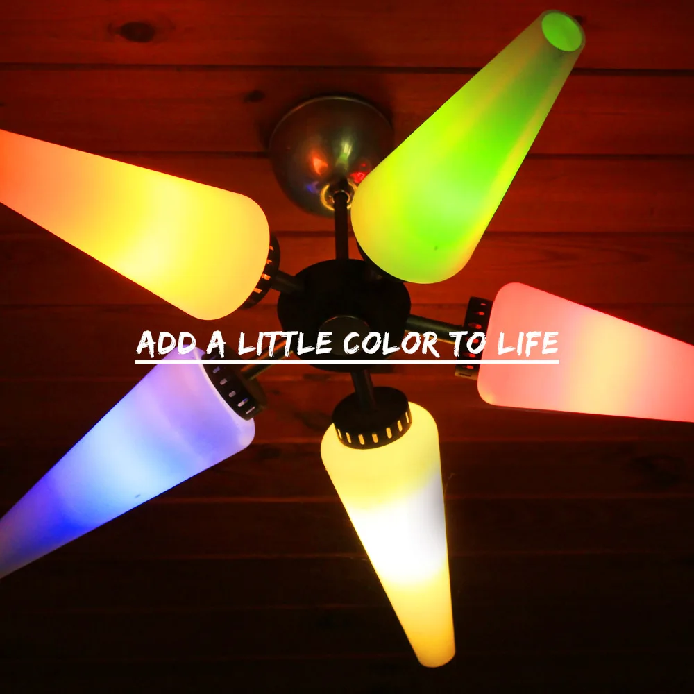 Светодиодная RGB лампа E14 3 Вт с пультом ДУ 16 цветов 85 265 в|led candle light|candle lightlight for |