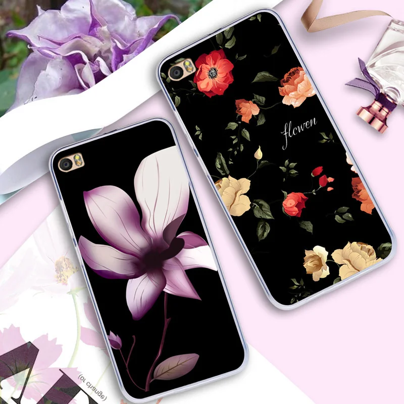 Case For Huawei P8 Max Cute Flamingo Color Print Cover P8Max 6.8&quot Flower Drawing Protective Phone Back Shell Vintage |