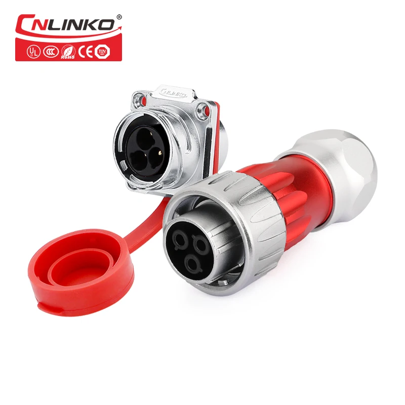 

Cnlinko ip67 m24 panel dust cover plugs copper pin female male power connectors for led strip factory