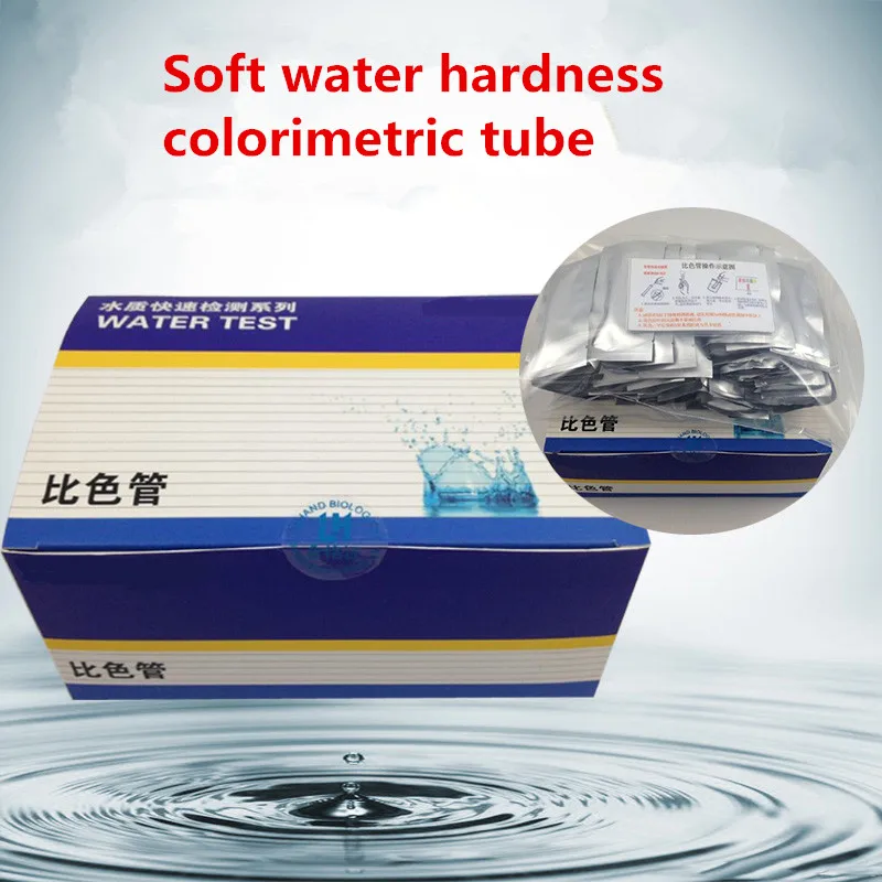 Soft water hardness colorimetric tube water total hardness test strip