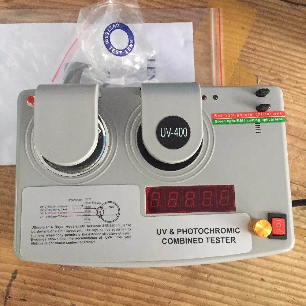 AC 110V 50Hz UV 400 Color Lens Test Testing Instruments Optometry