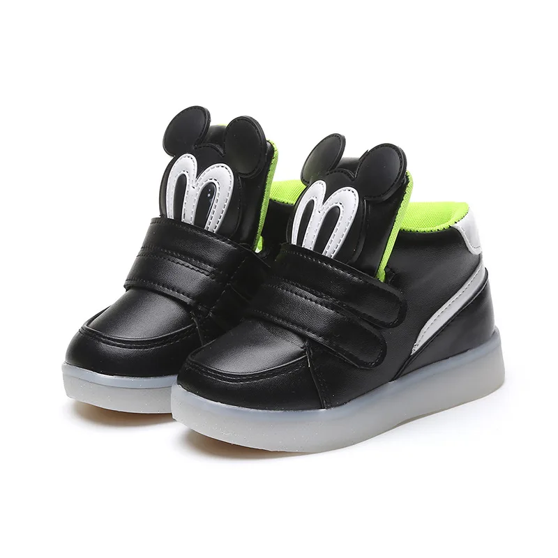 

Davidyue girls boys kids shoes fashion kids LED light children shoes girls boys sneakers glowing flat baby luminous boots