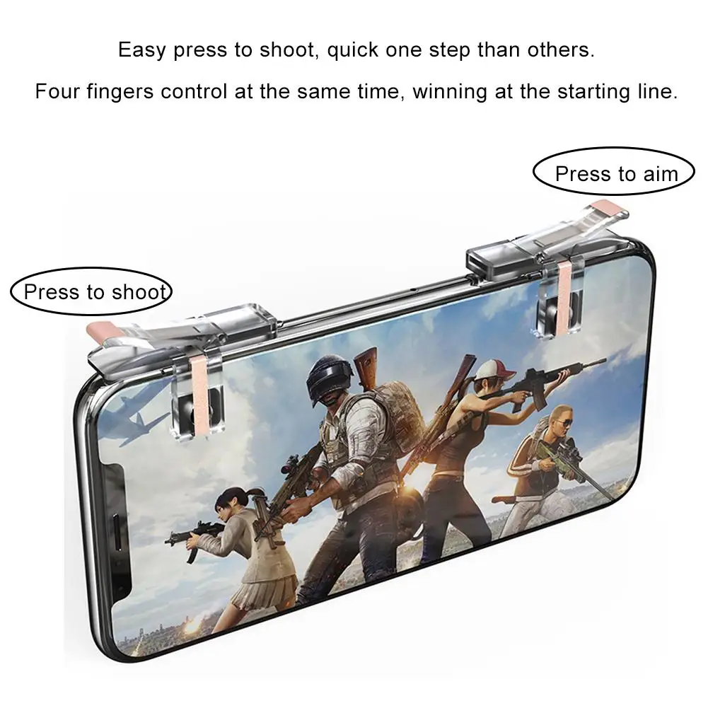 Smartphone Mobile Game Fire Button Handle L1 R1 Shooter Controller Triggers Shortcut Button For Mobile Phone FPS Games hot Smartphone Mobile Game Fire Button Handle L1 R1 Shooter Controller Triggers Shortcut Button For Mobile Phone FPS Games hot