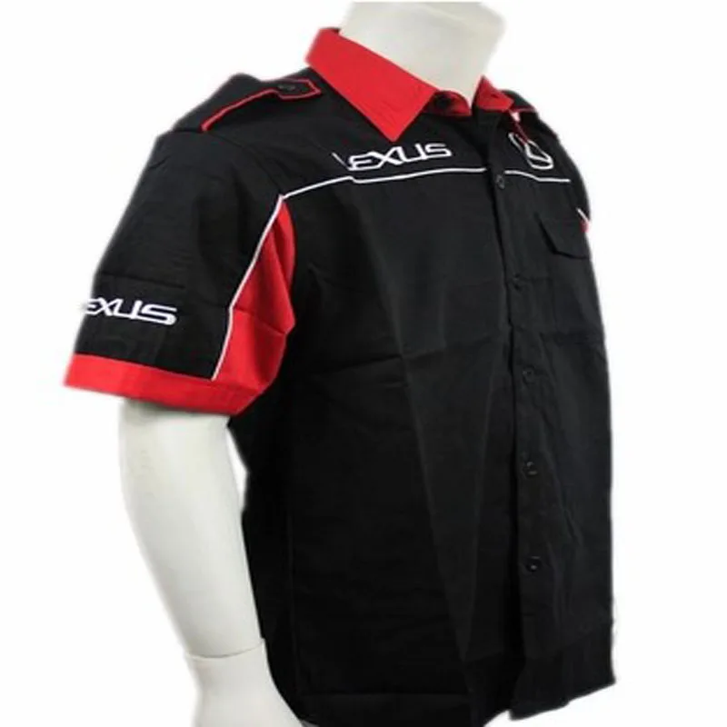 F1 костюм 4S автомобильной красоты Рабочая одежда Lexus машина для ремонта одежды на каждый день короткий рукав футболки с рукавами