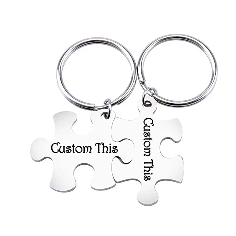 

Any Design Custom Keychain Name Key Chain Engraved for Love Couples Keychains Car Key Ring Bag Charm Mother's Day Jewelry Gift