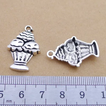 

30pcs Charm ice cream pendants 18*28mm 2.1g Antique bronze Handmade Jewelry Making DIY Supplies European Alloy accessories Hot