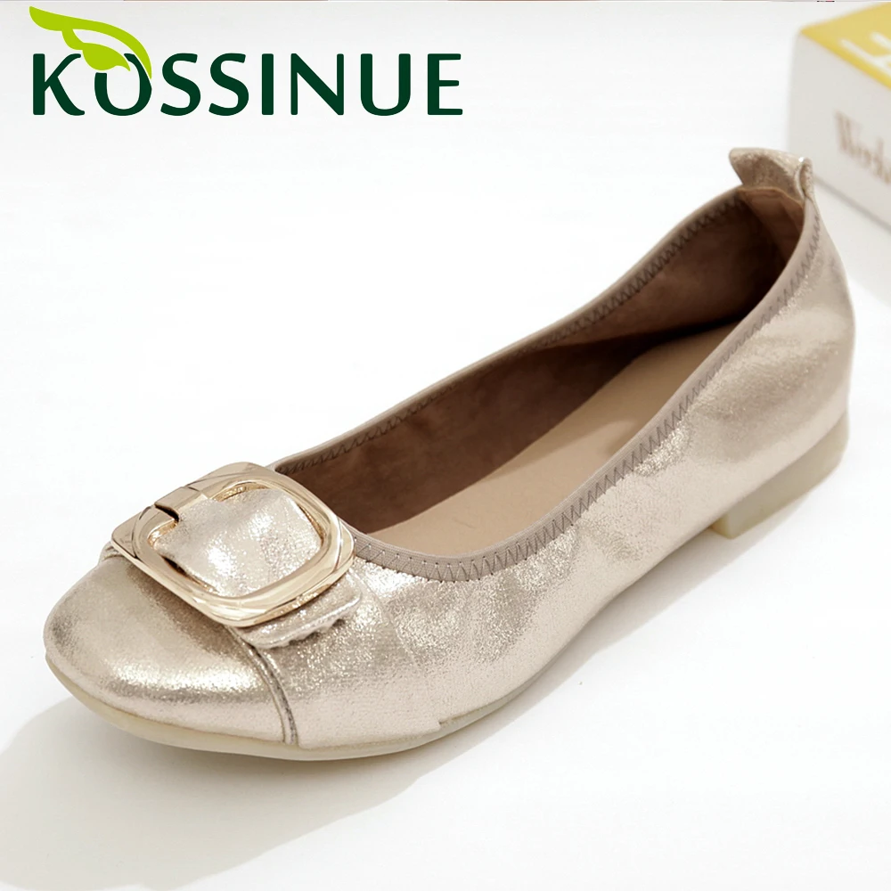 

Womens New arrival Single Shoes Genuine Leather Pointed Toe Spring Autumn Casual Flats Shoes Female Sizes 34-42 For Women Shoes