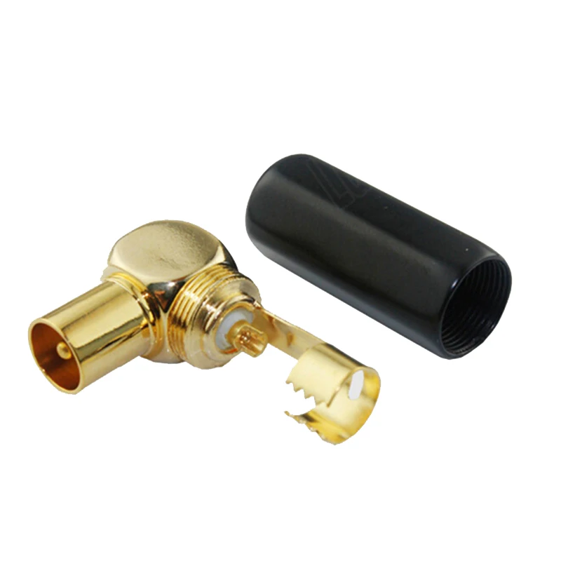 4pcs CATV TV Antenna Adapter Cable Connector Coaxial Plugin Connectors