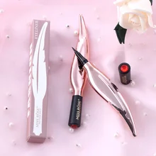 Лист формы черный жидкий подводка для глаз длинная Стойкая подводка для глаз карандаш для женщин глаз инструмент для макияжа карандаш для глаз Ручка MISS ROSE TSLM1