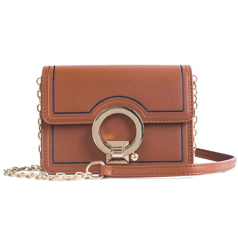 

2019 New Spring And Summer Explosion Models Stitching Ladies Shoulder Diagonal Small Square Bag Fashion Chain Messenger Bag