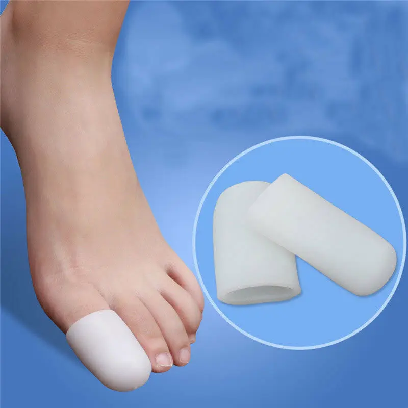 Ортопедический инструмент для ухода за ногами выпрямить изогнутые пальцы ног силиконовый разделитель для большого пальца трубки для удаления трубок ног волдыри гель Bunion Носок Протектор 4 шт