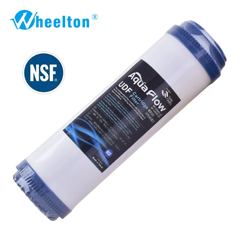 

Wheelton (NSF)10 inch GAC Granular Activated Carbon Block Water Filter Cartridge Replacement Purifier