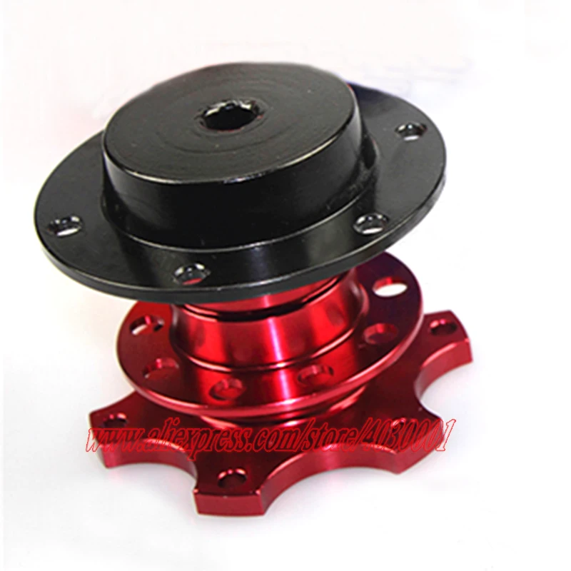Red/Black/Golden Racing Steering Wheel Quick Release Hub Adapter CNC