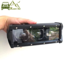 6D объектив " 14" 2" 27" 3" 40" 4" 53 дюймов Однорядный светодиодный светильник для внедорожника 4x4 4WD Atv Uaz луч потока дальнего света