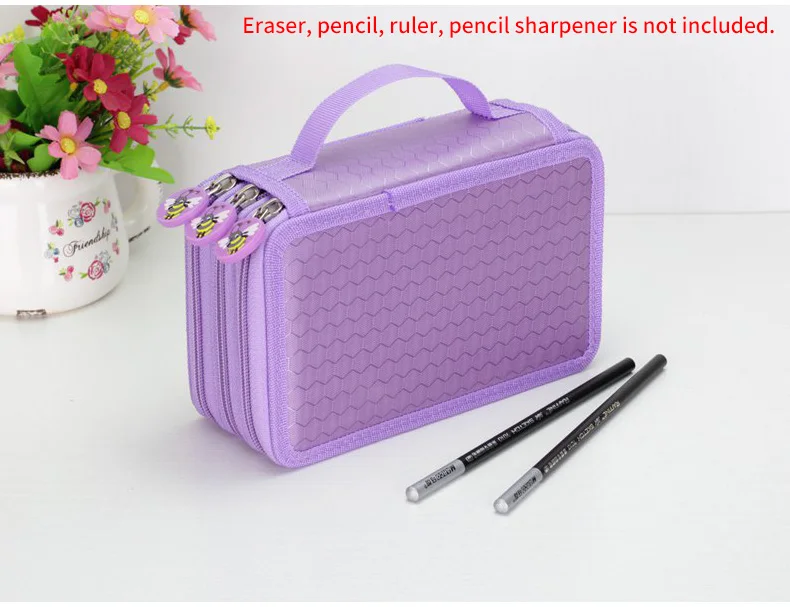 Cerimônia de Abertura Bolsa para Estudante Titular Camadas Acessível Oxford Escola Lápis Case Grande Capacidade Cor Presente Arte Suprimentos 52 3 16 cor lápis saco para estudante presente arte suprimentos