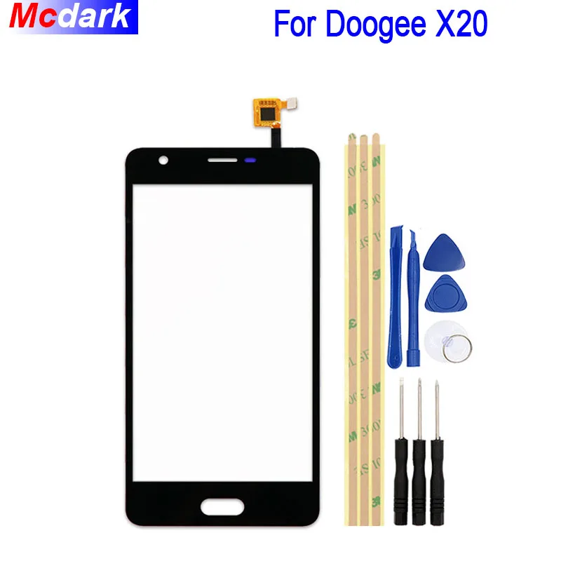 Сенсорный экран Mcdark 5 0 ''Для Doogee X20 сенсор переднее внешнее стекло Объектив