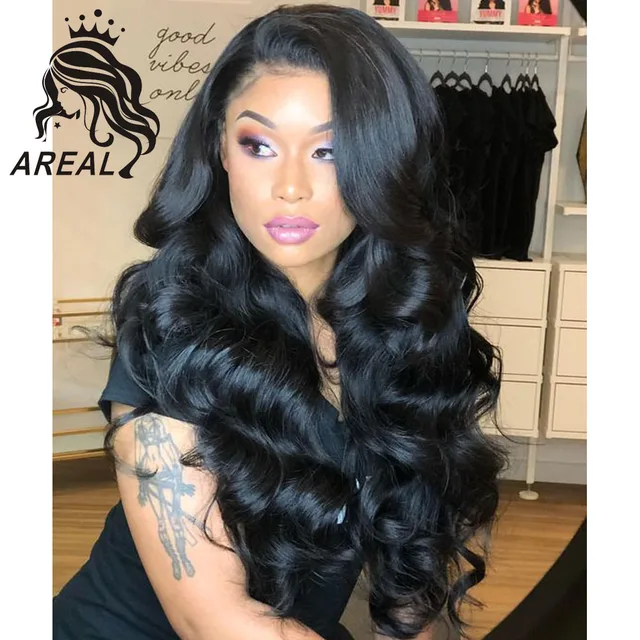 250 Density Natural Color 13*6 Deep Side Part Lace Front Wig Remy Human Hair Lace Front Wigs