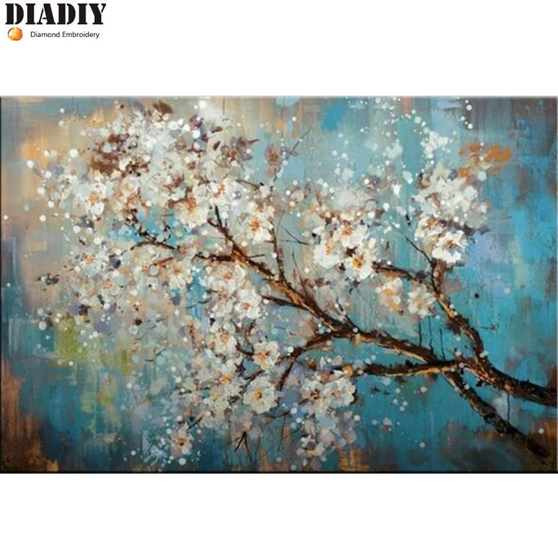 

5D Diamond Painting Cross Stitch Crystal Flowers Needlework Diamond Embroidery flower Full round Diamond Decorative