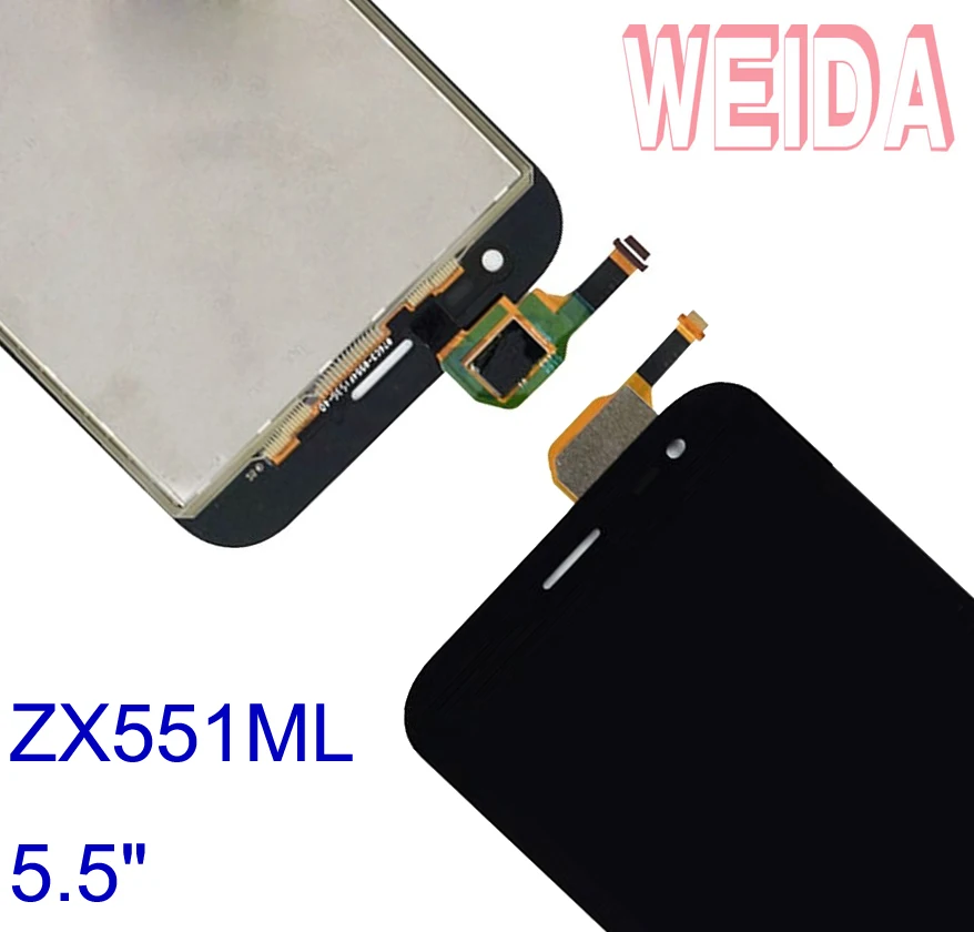 

WEIDA For ASUS Zenfone Zoom ZX551ML LCD Display Touch Screen Panel Digitizer Assembly Replacement 5.5" +Tools Tape 1920 x 1080