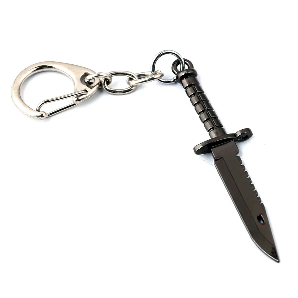 CSGO Leather Chain Necklace for Male Karambit M9 Best Friends CS GO Necklace Titanium Bayonet Dagger Claw Man Jewelry 6.5CM Gift