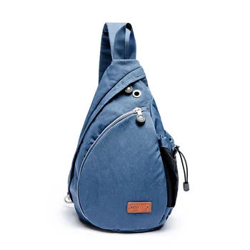 

012518 new hot man canvas chest male casual messenger bag
