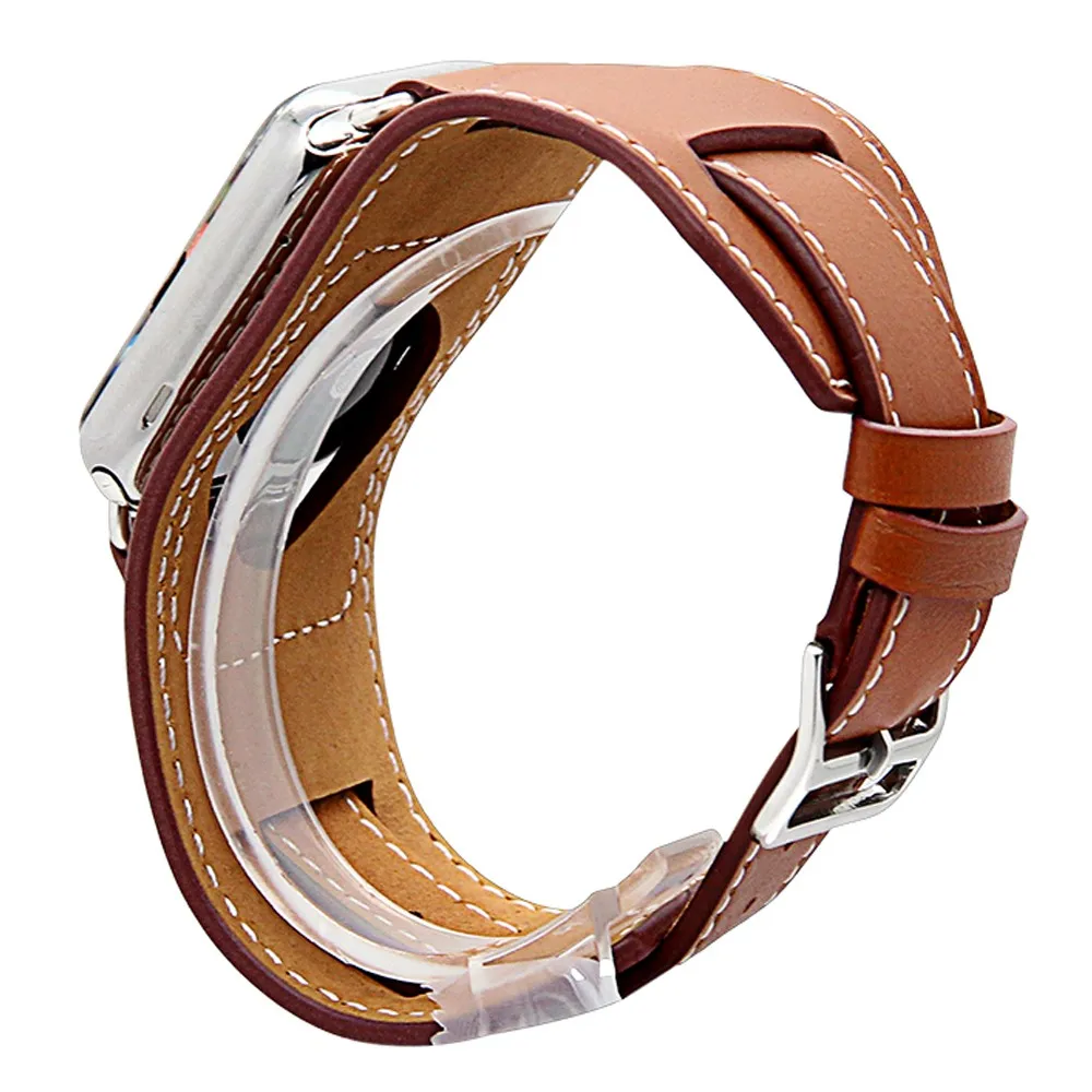 Apple Watch Cuff bracelet Brown 9