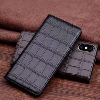 

Nefeilike Luxury Flip Case for iPhone XS Max XR Genuine Leather Phone Case Cover Magnetic for iPhone XS Max