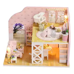 Сделай Сам Кукольный дом Minature Casa Модель Кукольный домик с мебелью здания сборки дом кукла подарок игрушки для детей девочек K025 # E