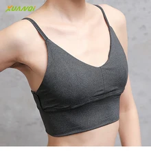 Для женщин пикантные Ремешками Спортивный бюстгальтер Мягкий Йога Бюстгальтеры бег нижнее белье