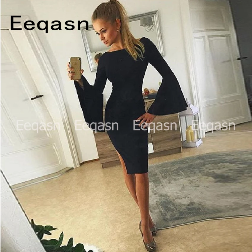 designer black cocktail dresses