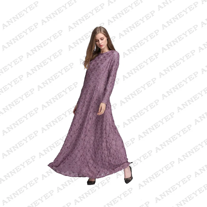 

Ropa Mujer Fashion Adult Djellaba Rushed New Sale Arab Garment Dress Abaya Was Thin Muslim Good Quality Lace Women Party Dresses
