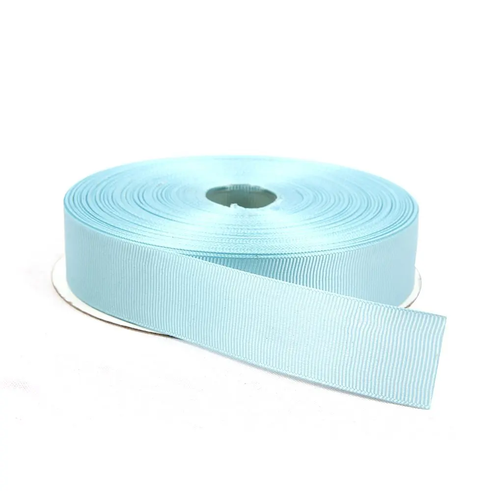 

ZERZEEMOOY 100YARD/ROLLS 1/4" 3/8" 5/8" 3/4" 1" 6MM 10MM 15MM 20MM 25MM 100% POLYESTER Baby Blue GROSGRAIN RIBBON LACE