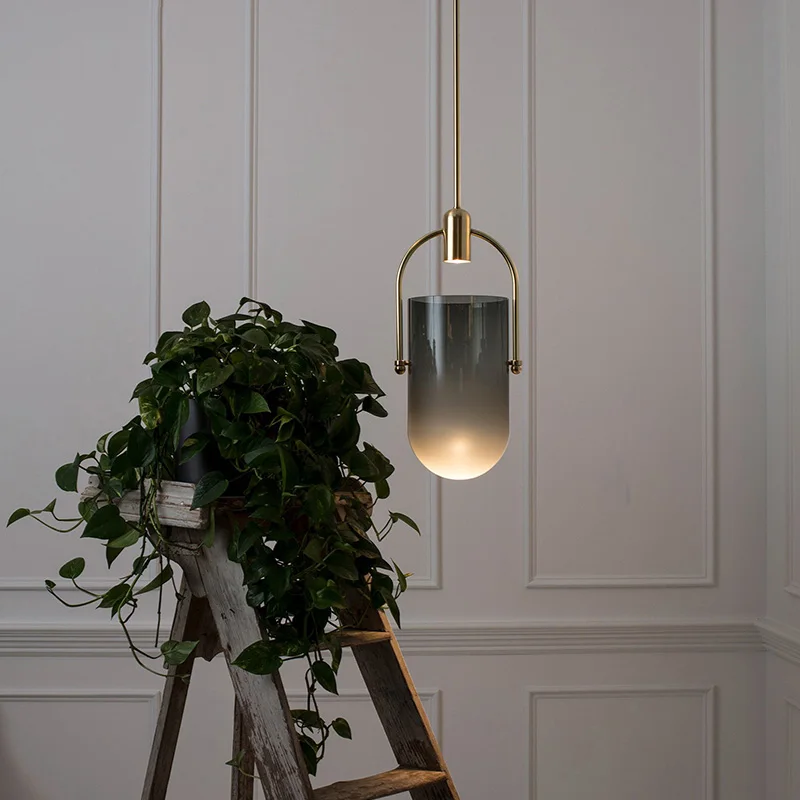 Скандинавский роскошный простой железный подвесной светильник с поворотным абажуром, ресторанная спальня столовая Gu10 ведро подвесной светодиодный