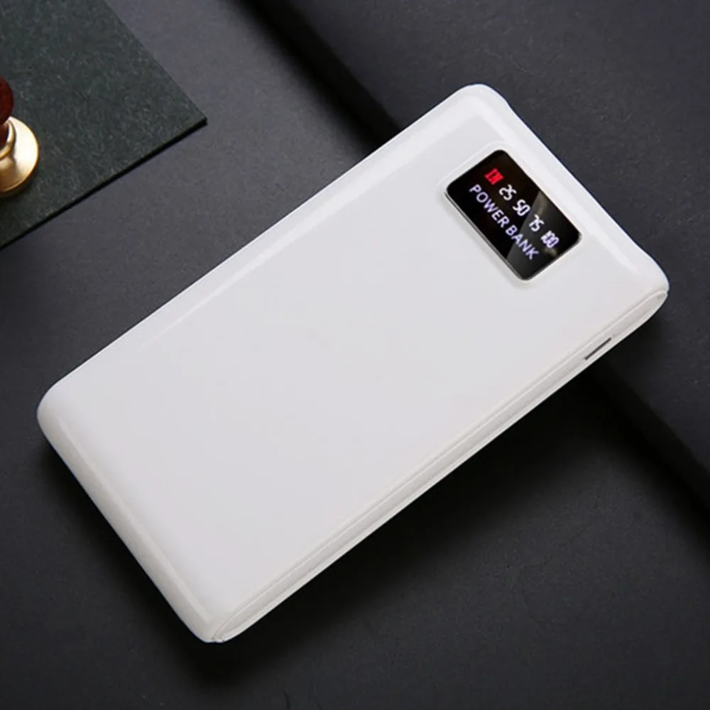 Free Welding Power Bank Box Shell LCD Screen Digital Display Power Bank Case Module DIY Kits Powered By 6x 18650 Battery