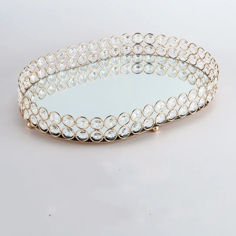 

OVal Gold Cake Pan cake Tray Cake Stand Wedding Dessert Table Decoration gold