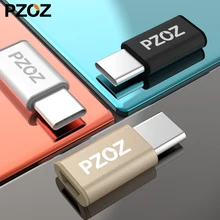 PZOZ Usb 3,1 type C штекер для Micro USB Женский Синхронизация зарядки type-c адаптер USB C для Micro адаптер для samsung huawei mate 10