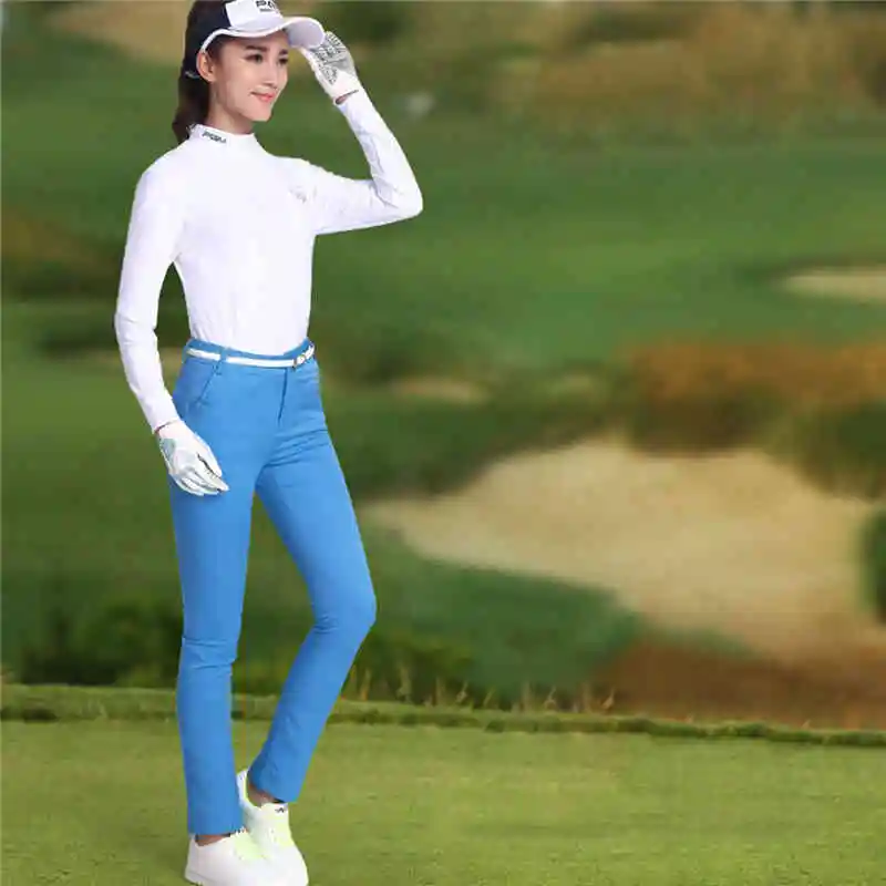PGM брюки для гольфа спортивная одежда женские узкие брюки Узкие Карандаш для гольфа, тенниса Гольфы Брюки Дамская одежда Дамские длинные брюки