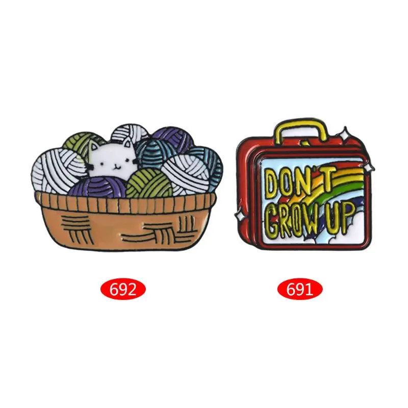 

NTTHNCF Creative Badge Colorful Decorative Clothes Shirt Lovers Casual Cartoon Cat Personality Kitten Case Pins Icons Badges