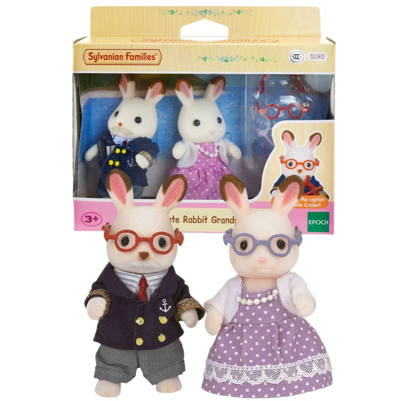 sylvanian chocolate rabbit grandparents