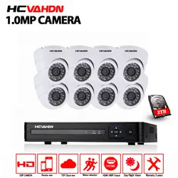 720 P 8CH CCTV системы 1080P HDMI AHD DVR комплект 1200TVL Крытый безопасности ночное видение 8 камера s комплекты видеонаблюдения