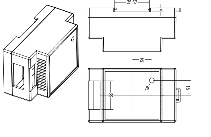 szomk wall mounting plastic enclosure for electronics din rail enclosure box junction housing (10).jpg