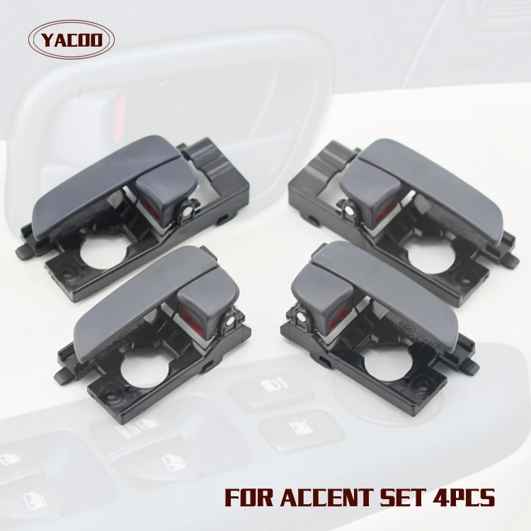 

4PCS A CAR SET INTERIOR DOOR HANDLE FOR HYUNDAI ACCENT 2007-2011 2007 2008 2009 2010 2011